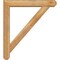 Ekena Millwork Traditional Craftsman Rough Sawn Bracket w/ Offset Brace, Western Red Cedar, 6"W x 34"D x 38"H BKT0604X34X38TRA04RWR - alternate 4